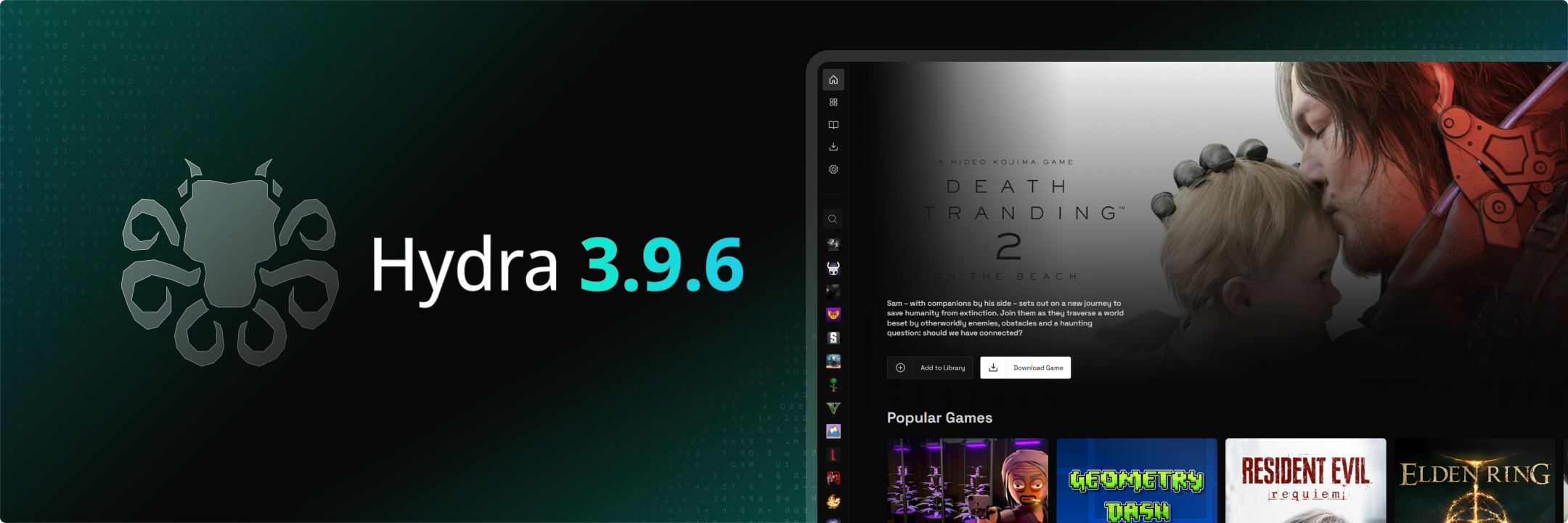 Hydra 3.9.6 — Split the Atom: бета Big Picture уже здесь!