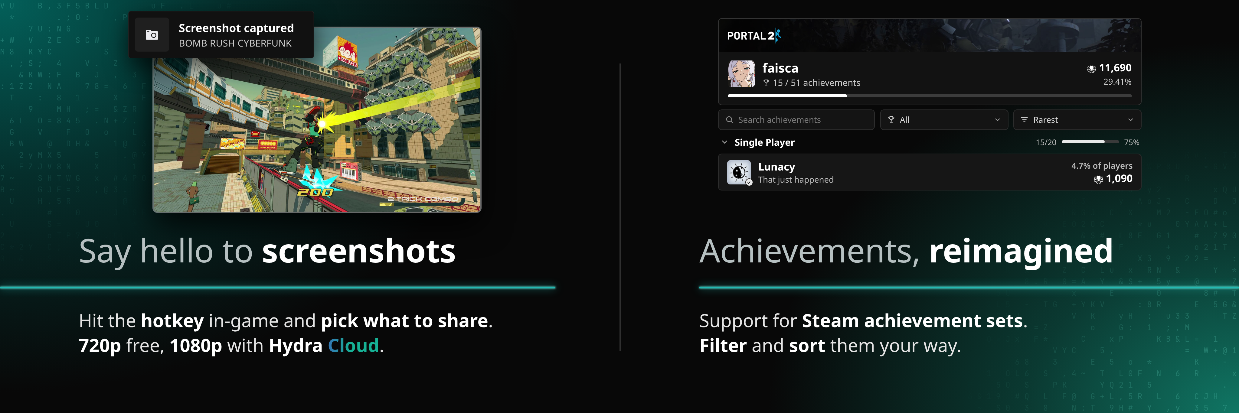 Hydra v4.3.0 - Screenshots, Redesigned Achievements Interface, and More!